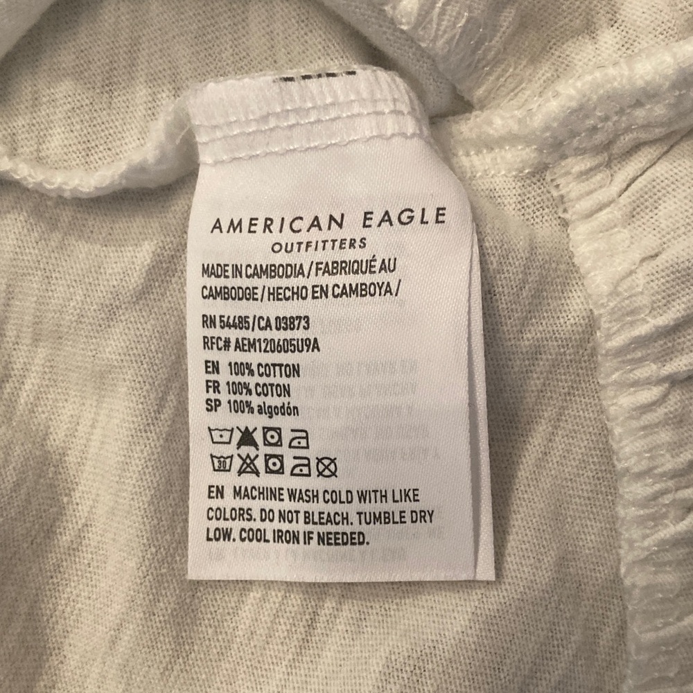 American Eagle Outfitters White Ruffled Cropped‎ Camisole - Picture 5 of 6